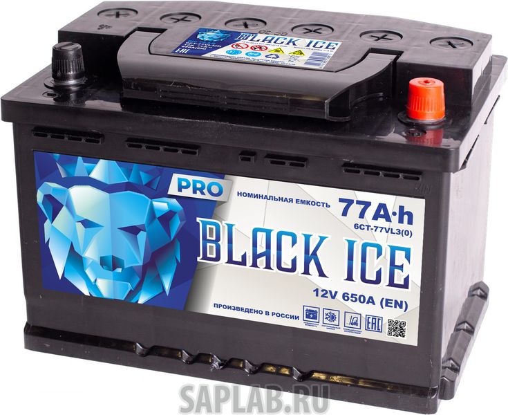 Купить запчасть  BLACK_ICE - BIC7701 Автомобильный аккумулятор BLACK ICE Pro 6СТ-77.0 VL