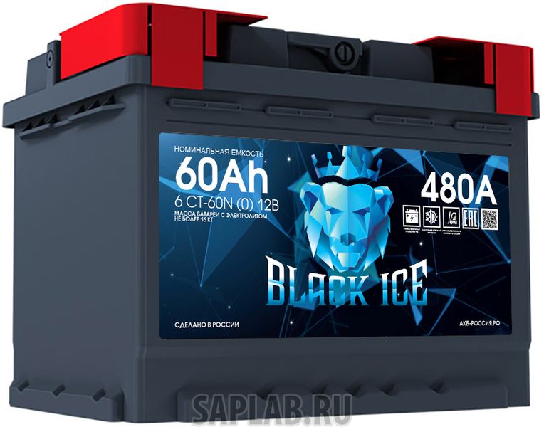 Купить запчасть  BLACK_ICE - BL6001 Аккумулятор автомобильный BLACK ICE 6СТ-60.0 BI6001