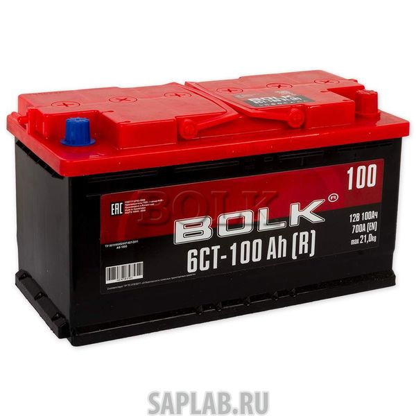 Купить запчасть  BOLK - AB1000 Аккумулятор BOLK 100 А/ч обратная R+ EN700 А 353x175x190 AB 1000