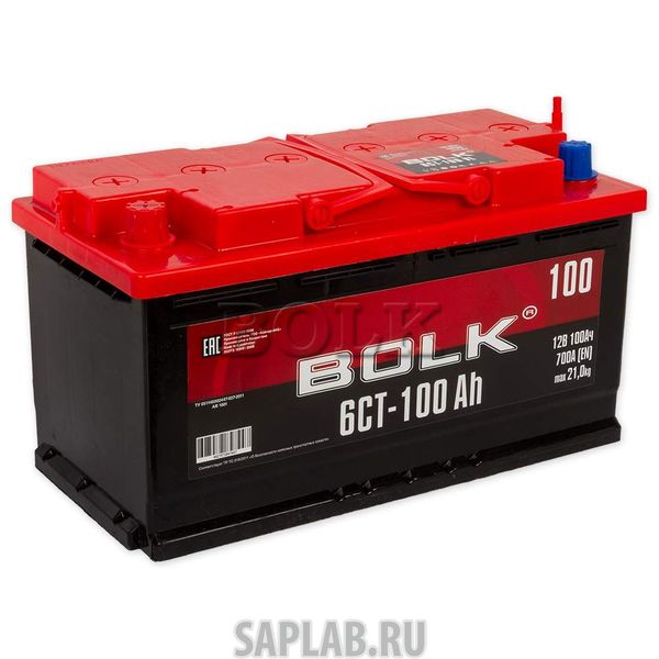 Купить запчасть  BOLK - AB1001 Аккумулятор BOLK 100 А/ч прямая L+ EN700 А 353x175x190 AB 1001