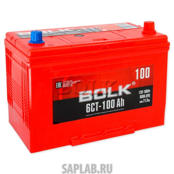 Купить запчасть  BOLK - ABJ1000 Аккумулятор BOLK ASIA 100 А/ч обратная R+ EN800 А 304x173x220 ABJ 1000