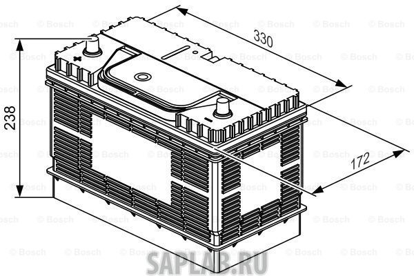 Купить запчасть  BOSCH - 0092L40340 Аккумулятор автомобильный BOSCH 0 092 L40 340 105 Ач