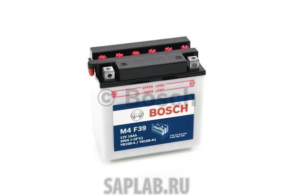 Купить запчасть  BOSCH - 0092M4F390 Аккумулятор автомобильный BOSCH 0 092 M4F 390 16 Ач