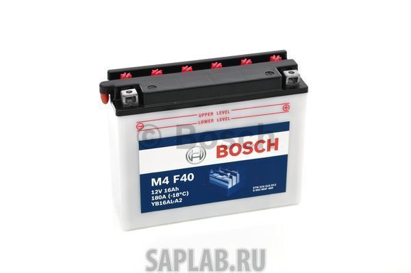 Купить запчасть  BOSCH - 0092M4F400 Аккумулятор автомобильный BOSCH 0 092 M4F 400 16 Ач