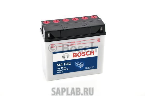 Купить запчасть  BOSCH - 0092M4F410 Аккумулятор автомобильный BOSCH 0 092 M4F 410 18 Ач