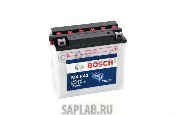 Купить запчасть  BOSCH - 0092M4F420 Аккумулятор автомобильный BOSCH 0 092 M4F 420 18 Ач