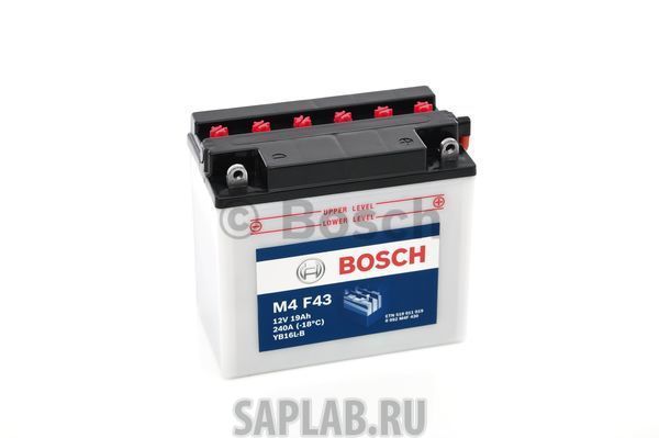 Купить запчасть  BOSCH - 0092M4F430 Аккумулятор автомобильный BOSCH 0 092 M4F 430 19 Ач