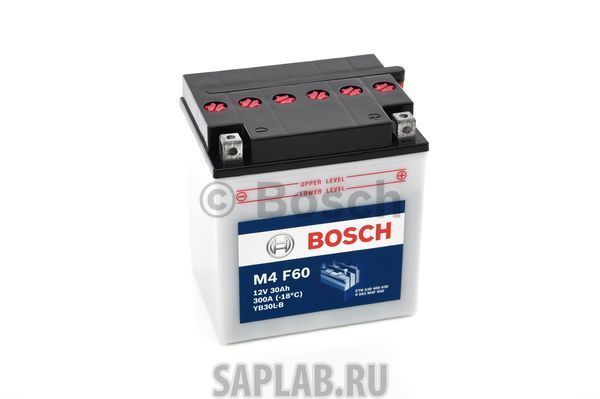 Купить запчасть  BOSCH - 0092M4F600 Аккумулятор автомобильный BOSCH 0 092 M4F 600 30 Ач