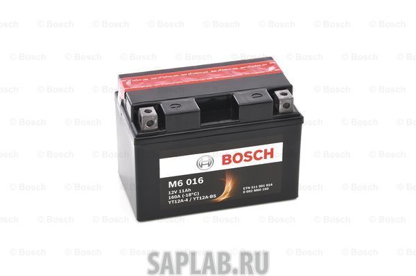 Купить запчасть  BOSCH - 0092M60160 Аккумулятор автомобильный BOSCH 0 092 M60 160 11 Ач