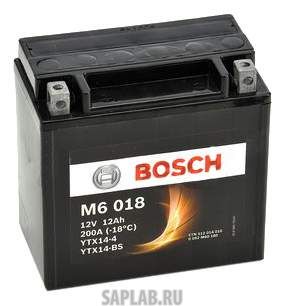 Купить запчасть  BOSCH - 0092M60180 Аккумулятор автомобильный BOSCH Funstart AGM 0 092 M60 180 12 Ач