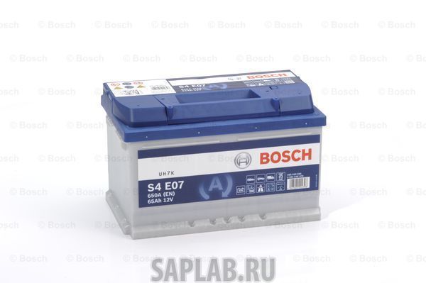 Купить запчасть  BOSCH - 0092S4E070 Аккумулятор автомобильный BOSCH 0 092 S4E 070 65 Ач