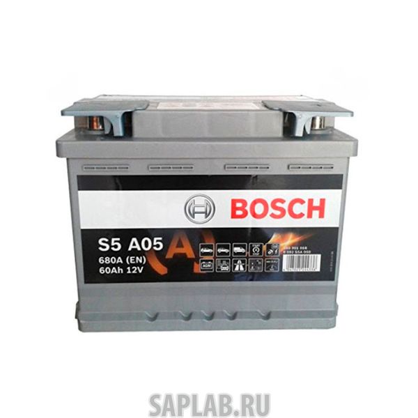 Купить запчасть  BOSCH - 0092S5A050 Аккумуляторная батарея 19.5/17.9 Евро 60ah 680a 242/175/190 Agm BOSCH 0092S5A050