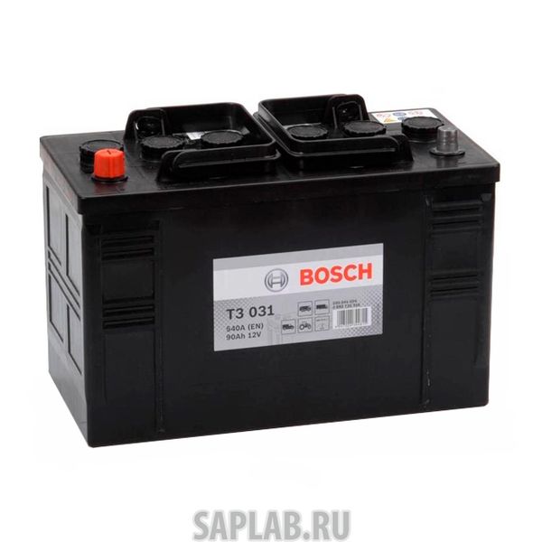 Купить запчасть  BOSCH - 0092T30310 Аккумулятор BOSCH T3, 90ah, 540a 350x175x239мм BOSCH