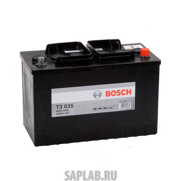 Купить запчасть  BOSCH - 0092T30350 Аккумулятор T3 [12v 110ah 680а 350x175x239 " " Справа, Обслуж.] BOSCH