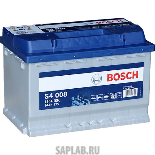 Купить запчасть  BOSCH - 0574012068 Аккумулятор легковой "BOSCH" S40 080 S4 (74Ач о/п) 574 012 068 574012068