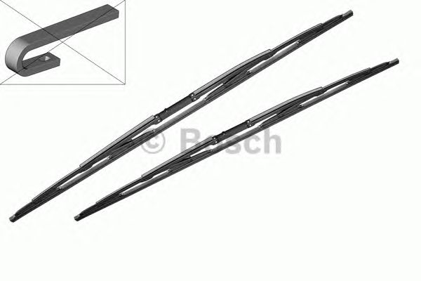 Купить запчасть BOSCH - 3397001539 BOSCH Комплект стеклоочистителей Twin 650/550mm (539)