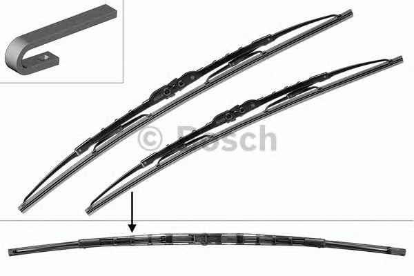 Купить запчасть BOSCH - 3397001682 BOSCH Комплект стеклоочистителей Twin 550/530mm (682)