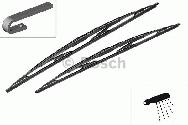 Купить запчасть BOSCH - 3397118205 BOSCH Комплект Twin со спойлером 700/650mm (703 S)