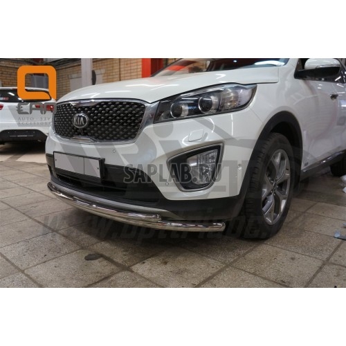 Купить запчасть CAN OTOMOTIV - KISO331382 Защита переднего бампера Kia Sorento Prime (2015-) (двойная) d 60/42(кенгурин|кенгурятник|навесное оборудование|защита бампера|обвес - \)