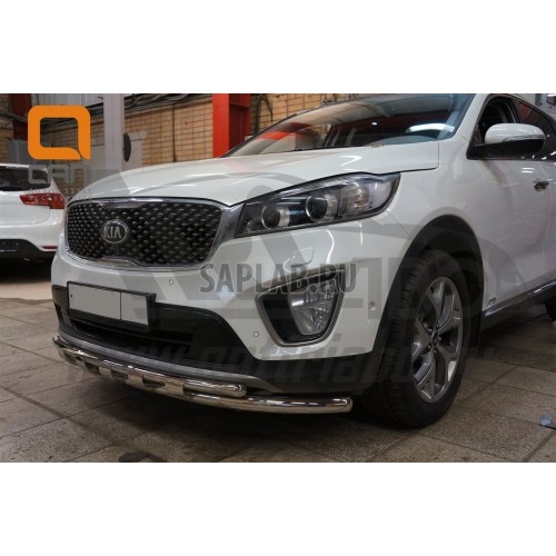 Купить запчасть CAN OTOMOTIV - KISO331383 Защита переднего бампера Kia Sorento Prime (2015-) (Shark) d 60/42(кенгурин|кенгурятник|навесное оборудование|защита бампера|обвес - \)