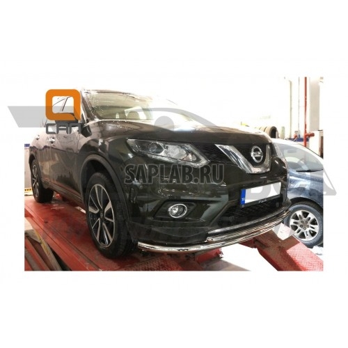 Купить запчасть CAN OTOMOTIV - NIXT332289 Защита переднего бампера Nissan X-Trail (2014-) (двойная) d 60/42(кенгурин|кенгурятник|навесное оборудование|защита бампера|обвес - \)