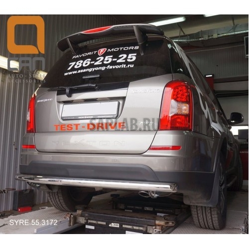 Купить запчасть CAN OTOMOTIV - SYRE553172 Защита заднего бампера Ssang Yong Rexton (Ссанг Йонг Рекстон) (2007-2012 / 2012-) (одинарная) d 60(кенгурин|кенгурятник|навесное оборудование|защита бампера|обвес - Ссанг Санг Йонг Рекстон 2 \ Ссанг Санг Йонг Рекстон 3 \)