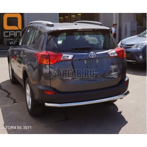 Купить запчасть CAN OTOMOTIV - TOR4553571 Защита заднего бампера Toyota RAV4 (Тойота РАВ4) (2013-2015) (одинарная) d 60(кенгурин|кенгурятник|навесное оборудование|защита бампера|обвес - Тойота Рав4 \)