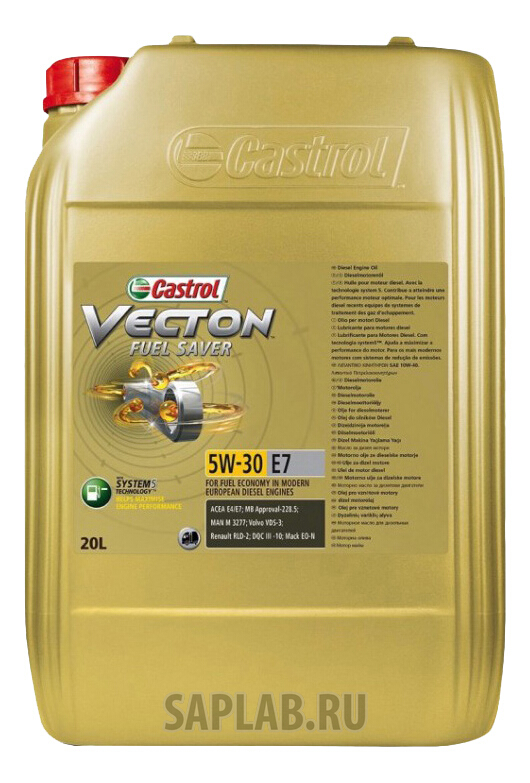 Купить запчасть CASTROL - 157AEB Моторное масло Castrol Vecton Fuel Saver 5W-30 20л E7