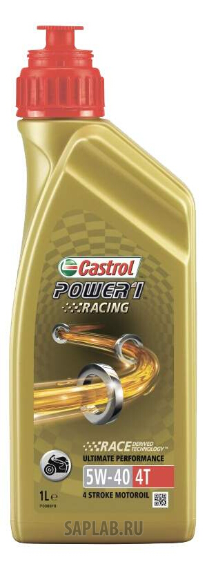 Купить запчасть CASTROL - 157DF2 Моторное масло Castrol Power 1 Racing  4T 5W-40 1л