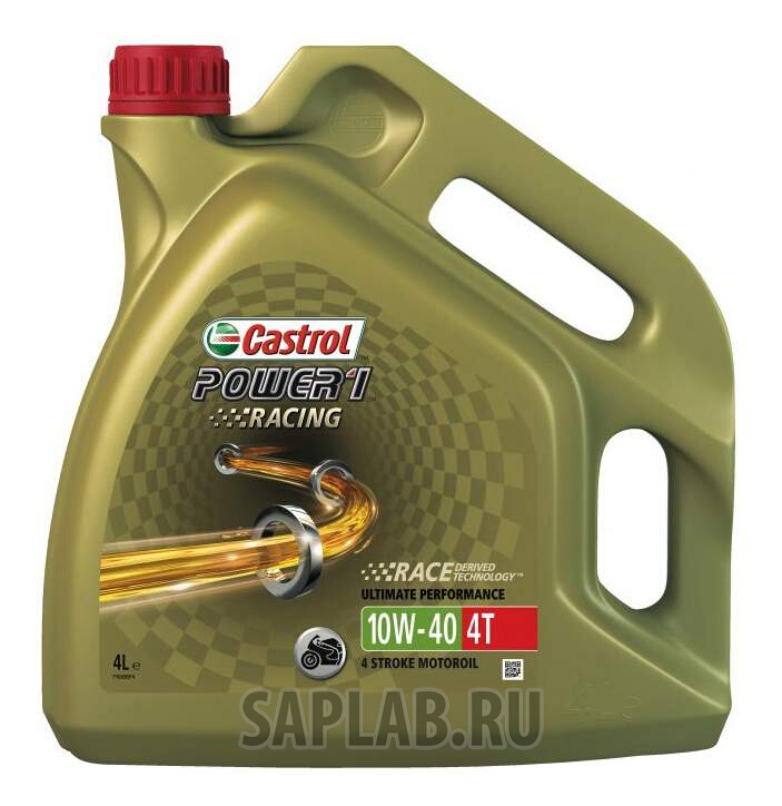 Купить запчасть CASTROL - 159ECF Моторное масло Castrol Power 1 Racing 4T 10W-40 4л