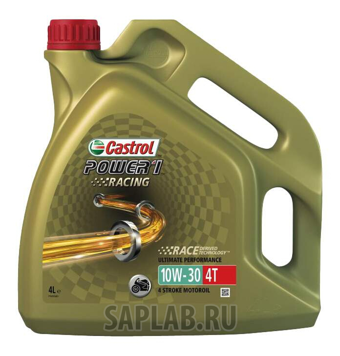 Купить запчасть CASTROL - 15A0BF Моторное масло Castrol Power 1 Racing 4T 10W-30 4л