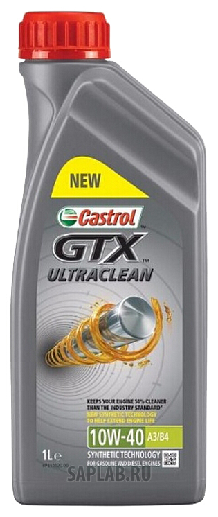 Купить запчасть CASTROL - 15A4DE Моторное масло Castrol GTX Ultraclean 10W-40 1л