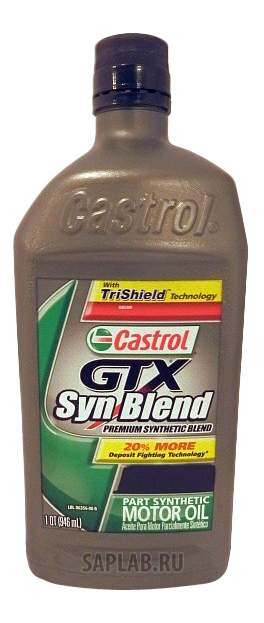 Купить запчасть CASTROL - 79191063637 Моторное масло Castrol GTX Syn Blend 10W-30 0,946л