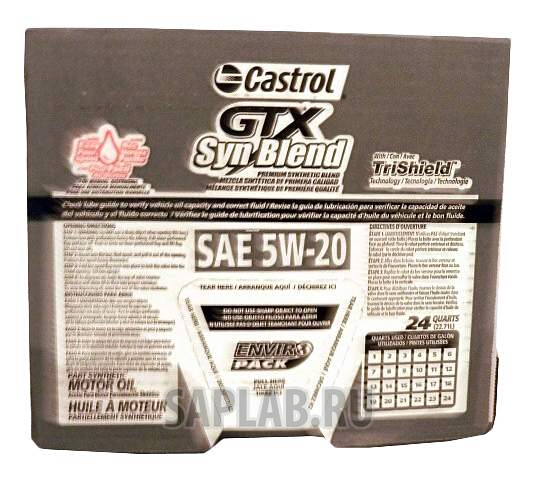 Купить запчасть CASTROL - 79191600061 Моторное масло Castrol GTX Syn Blend 5W-20 22,7л