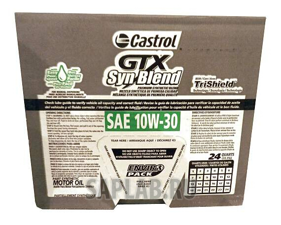 Купить запчасть CASTROL - 79191600085 Моторное масло Castrol GTX Syn Blend 10W-30 22,7л