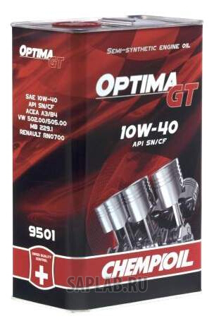 Купить запчасть CHEMPIOIL - 9501 Моторное масло Chempioil Optima GT 10W-40 4л metal