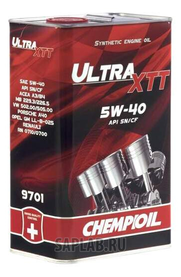 Купить запчасть CHEMPIOIL - 9702 Моторное масло Chempioil Ultra LRX 5W-30 4л metal