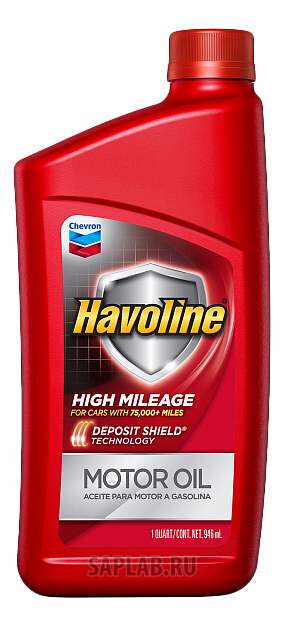 Купить запчасть CHEVRON - 223681482 Моторное масло Chevron Havoline High Mileage 5W-30 0,946л