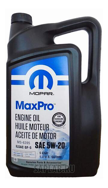 Купить запчасть CHRYSLER - 68218891AC Моторное масло Chrysler Mopar MaxPro SAE 5W-20 5л