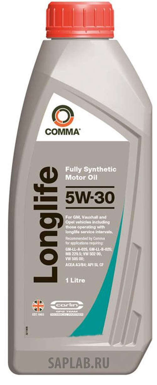 Купить запчасть COMMA - GML1L Моторное масло Comma long life 5W-30 1л