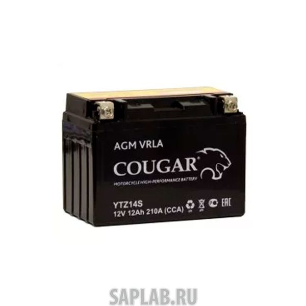 Купить запчасть  COUGAR - YTZ14S Аккумулятор мотоциклетный Cougar AGM YTZ14-S 12V 12Ah (залит и готов к применению)