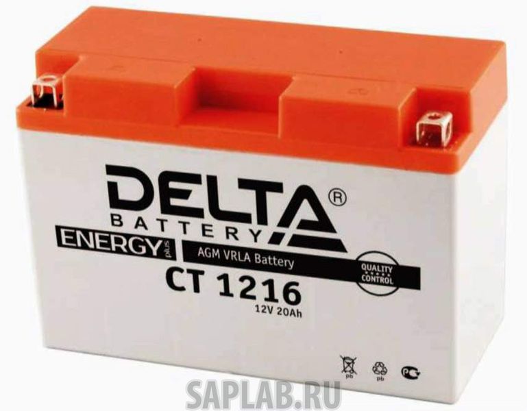 Купить запчасть  DELTA - 1058204534733 Аккумулятор мотоциклетный Delta CT1216