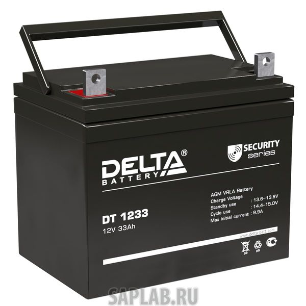 Купить запчасть  DELTA - DT1233 Аккумулятор Delta DT 1233 12В 33Ач 197x131x180 мм Прямая (+-)