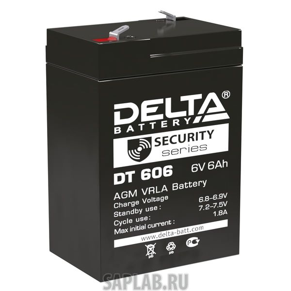 Купить запчасть  DELTA - DT606 Аккумулятор Delta DT 606 6В 6Ач 70x47x107 мм Прямая (+-)