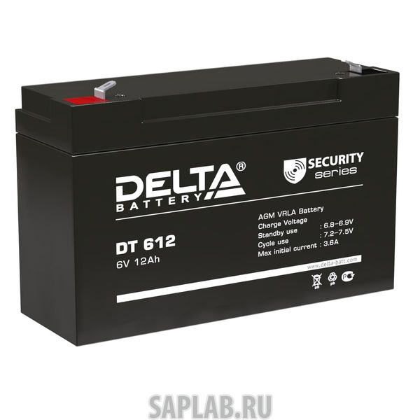 Купить запчасть  DELTA - DT612 Аккумулятор Delta DT 612 6В 12Ач 151x50x100 мм Прямая (+-)