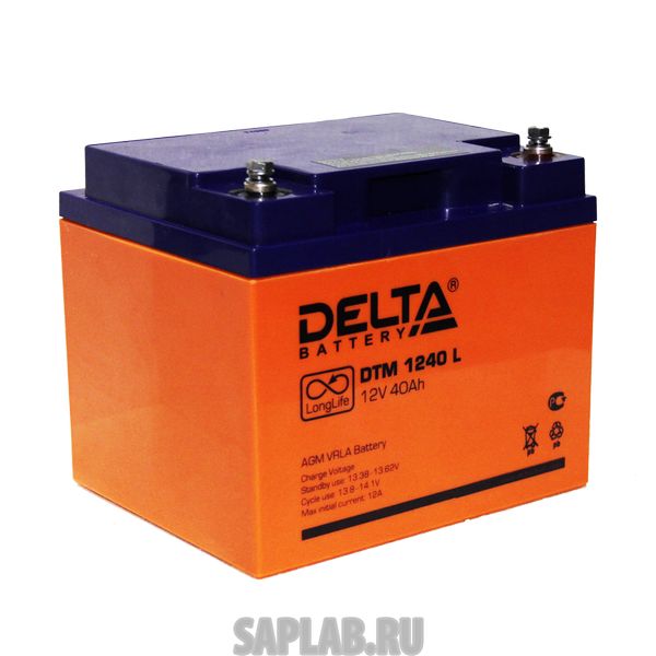 Купить запчасть  DELTA - DTM1240L Аккумулятор Delta DTM 1240 L