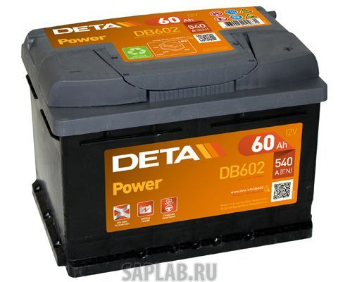 Купить запчасть  DETA - DB602 Аккумулятор автомобильный DETA DB602 60 Ач