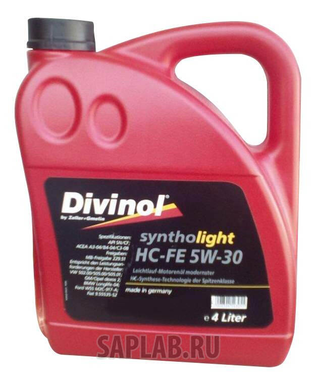 Купить запчасть DIVINOL - 49260K004 Моторное масло Divinol Syntholight HC-FE 5W-30 4л