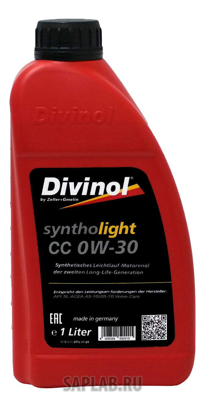 Купить запчасть DIVINOL - 49500C069 Моторное масло Divinol Syntholight CC 0W-30 1л