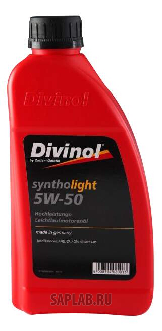 Купить запчасть DIVINOL - 49510C069 Моторное масло Divinol Syntholight 5W-50 1л